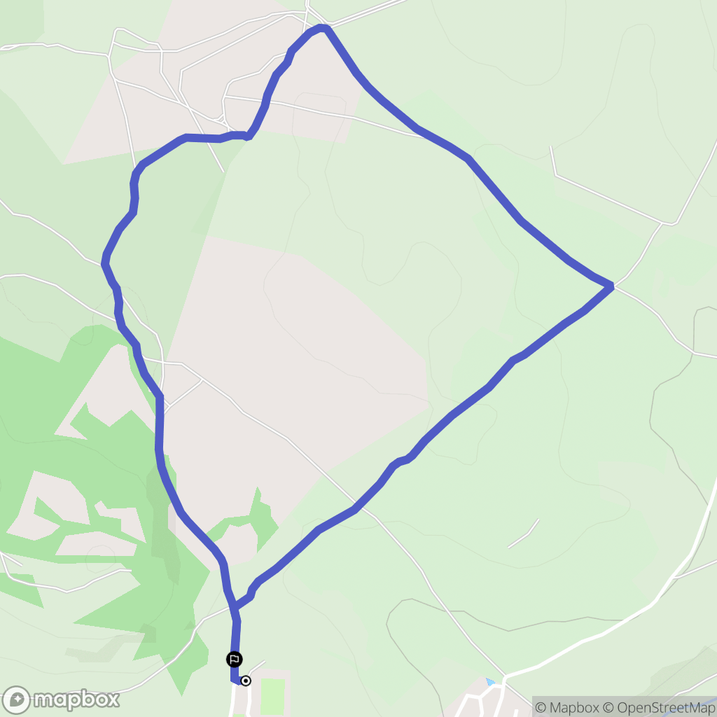 Montrozier : carte du parcours de randonnée - France