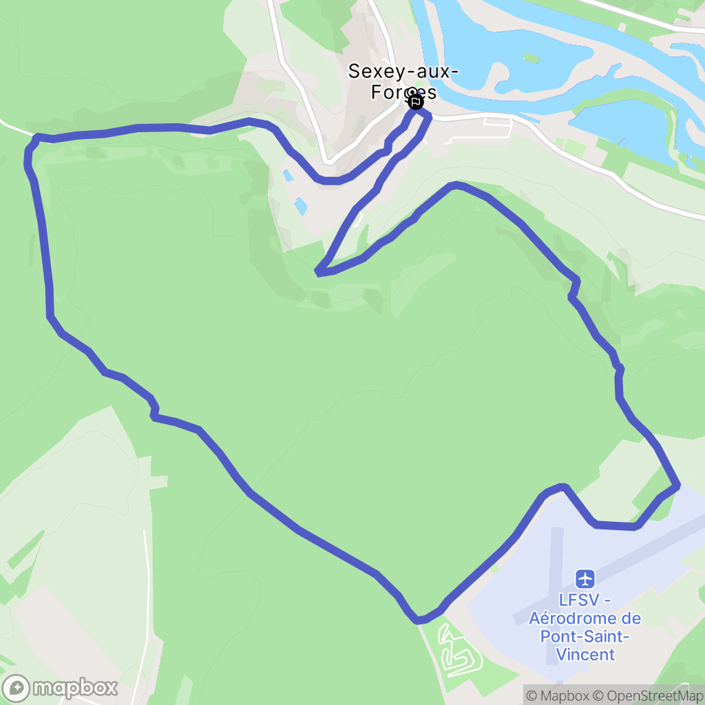 Sexey-aux-Forges : carte du parcours de randonnée - France