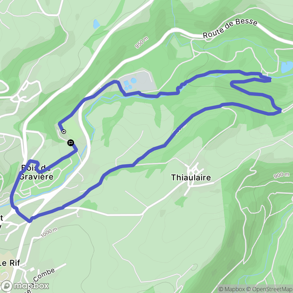 Besse-et-Saint-Anastaise : carte du parcours de randonnée - France