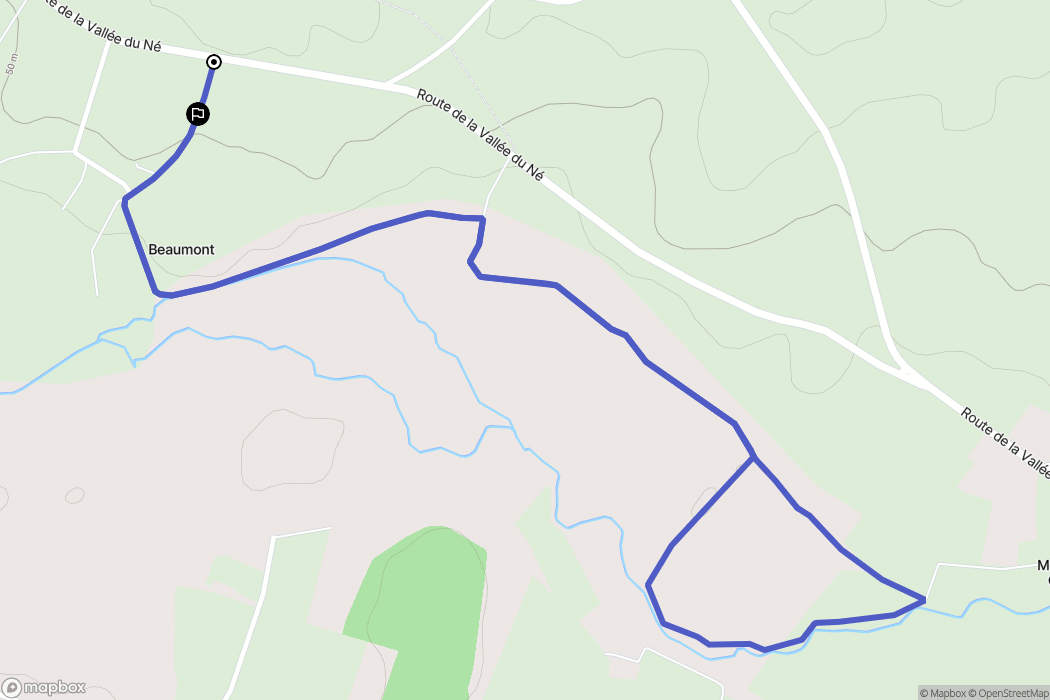 Criteuil-la-Magdeleine : carte du parcours de randonnée - France