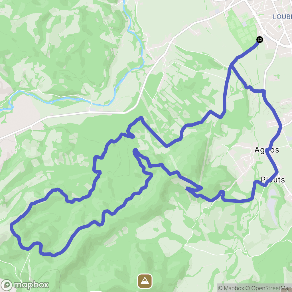 Oloron-Sainte-Marie : carte du parcours de randonnée - France