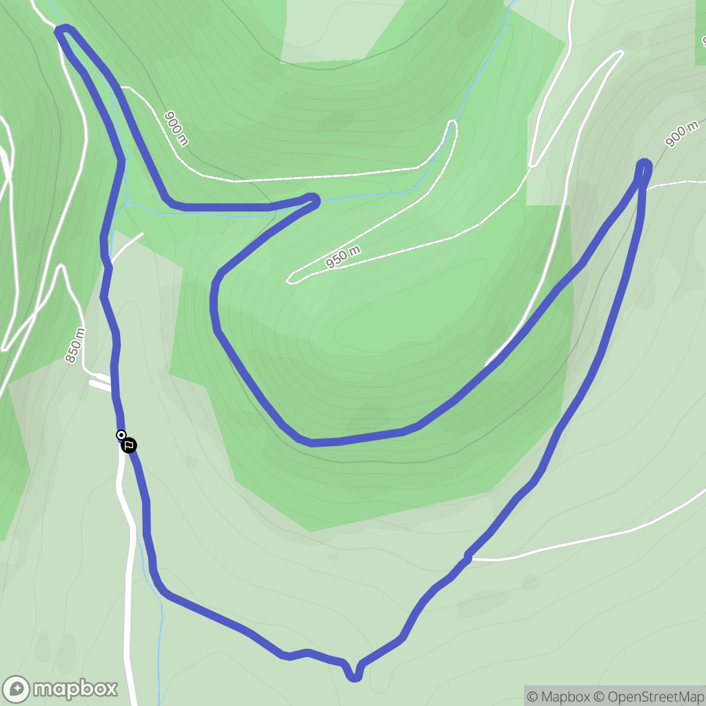 Brenoux : carte du parcours de randonnée - France