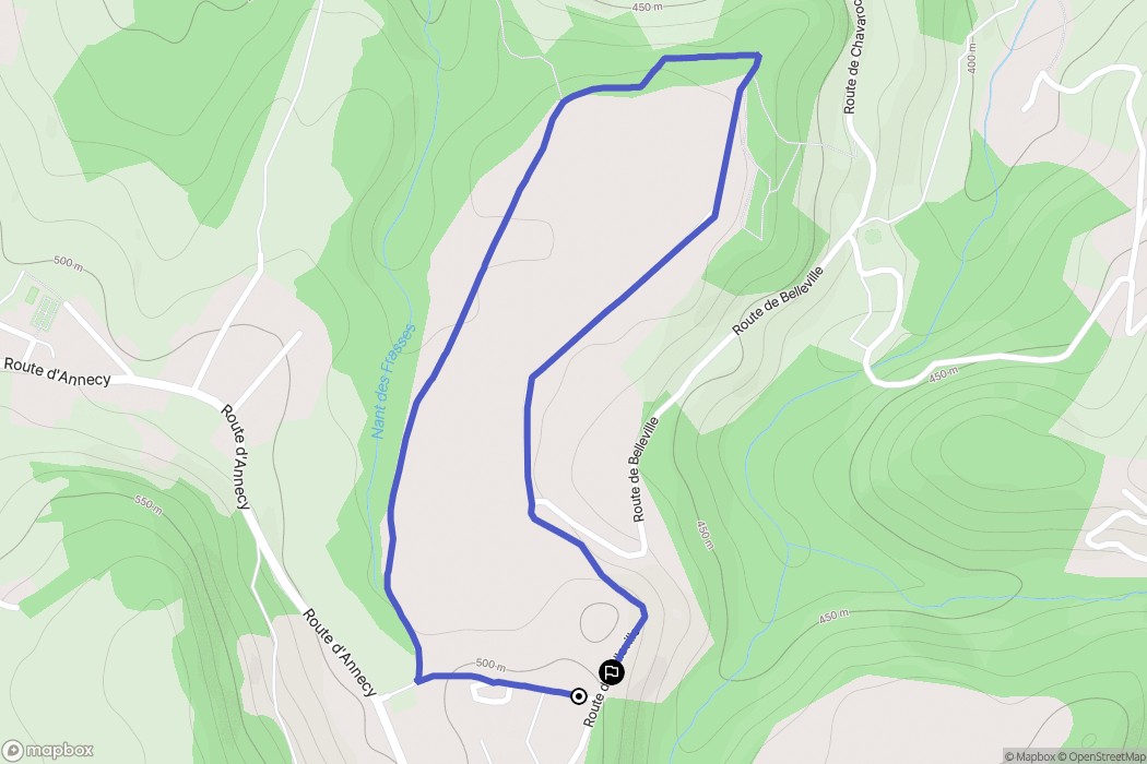 Chavanod : carte du parcours de randonnée - France