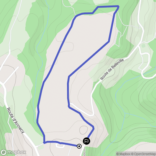 Chavanod : carte du parcours de randonnée - France