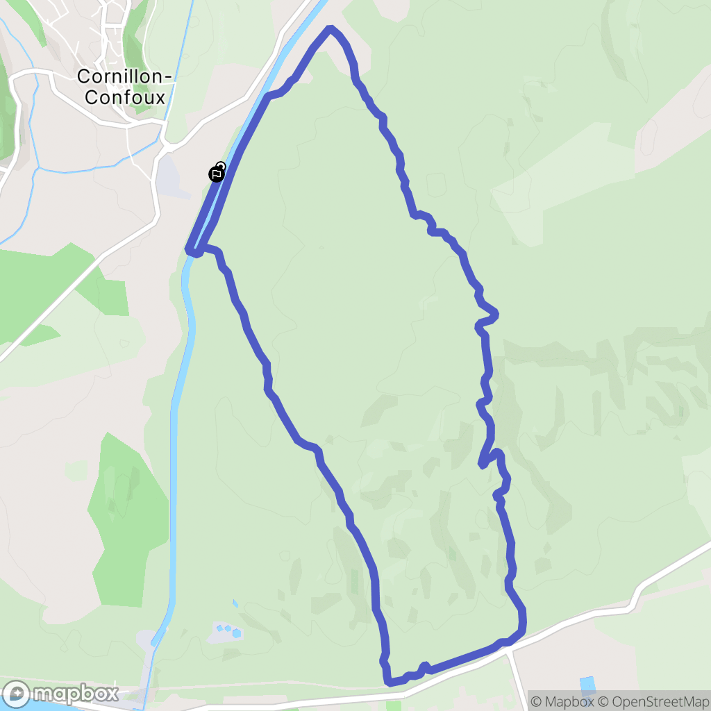 Saint-Chamas : carte du parcours de randonnée - France
