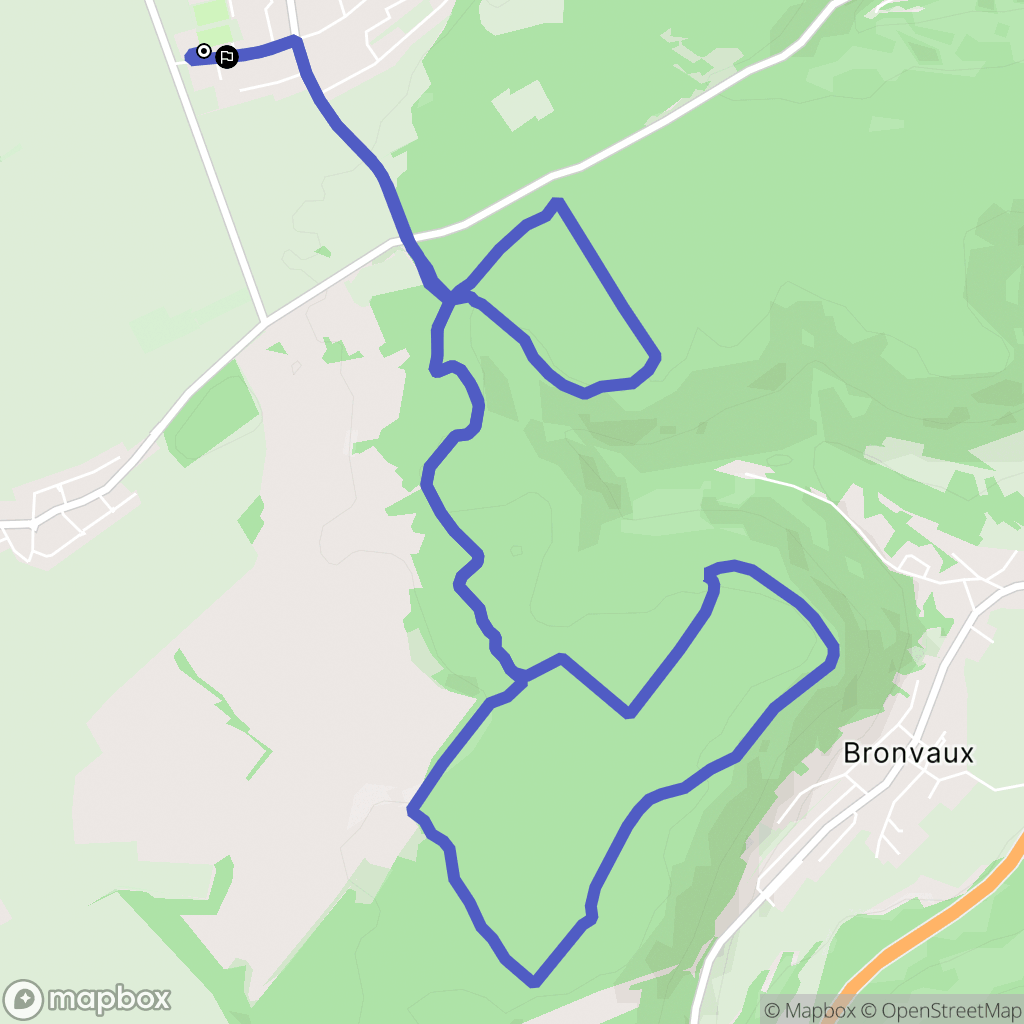Amnéville : carte du parcours de randonnée - France