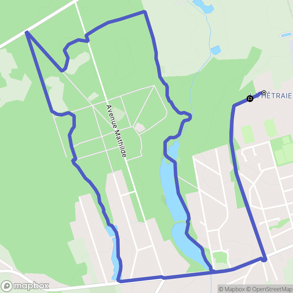 Forges-les-Eaux : carte du parcours de randonnée - France