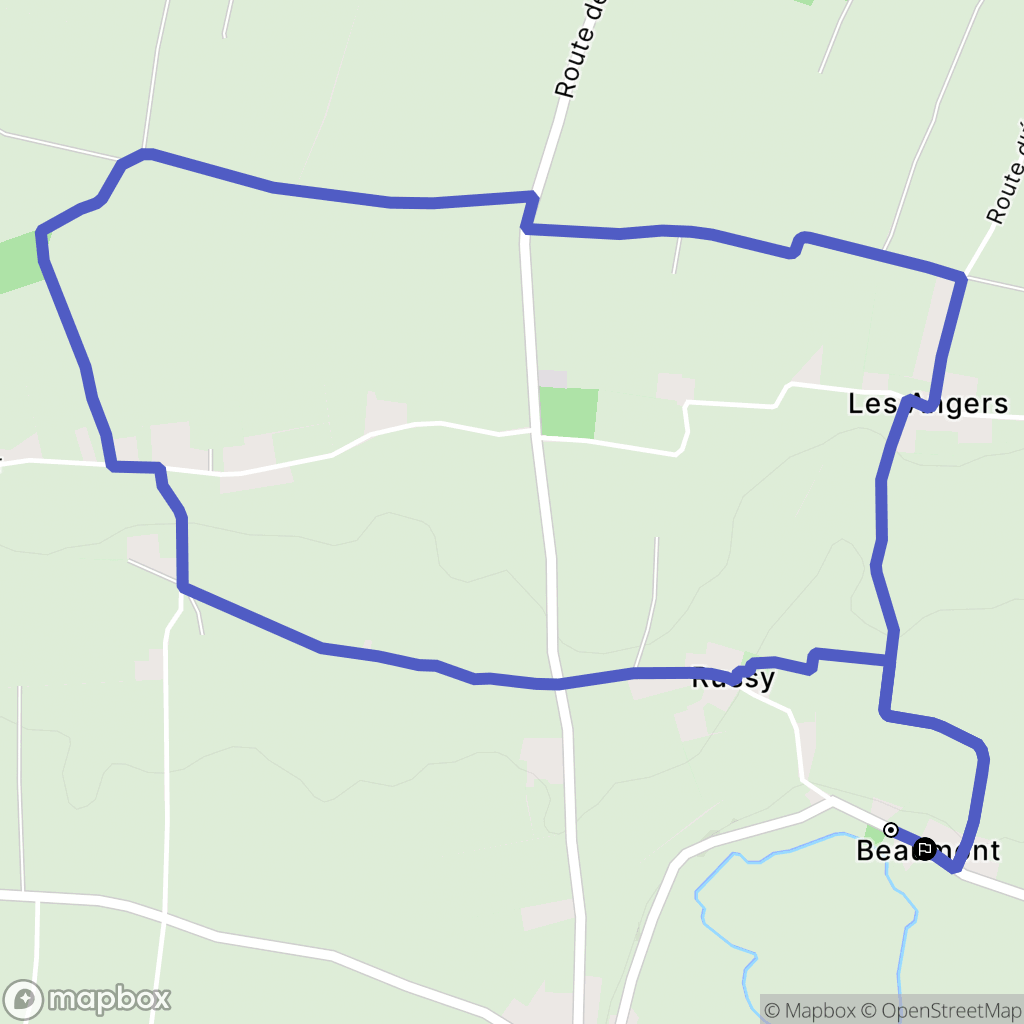Aure sur Mer : carte du parcours de randonnée - France