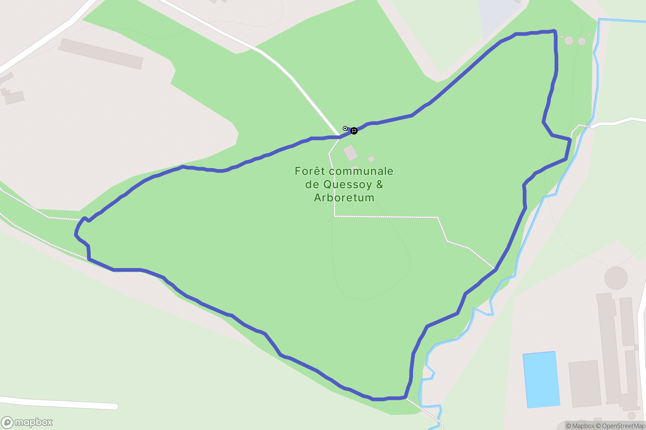 Quessoy : carte du parcours de randonnée - France