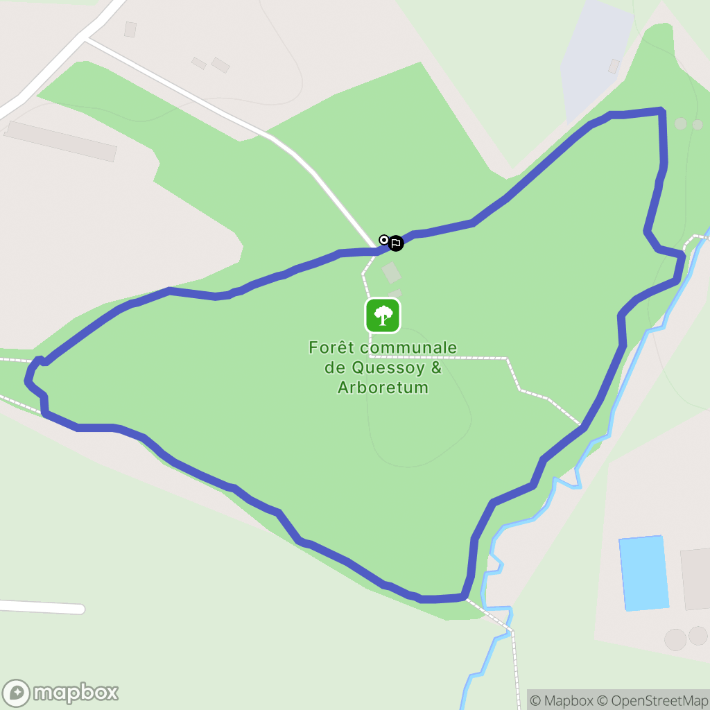 Quessoy : carte du parcours de randonnée - France