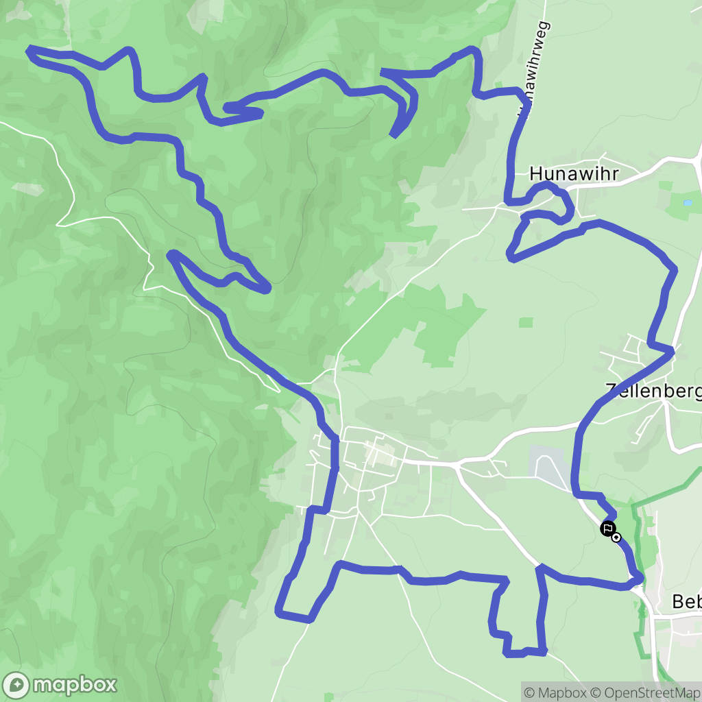 Riquewihr : carte du parcours de randonnée - France