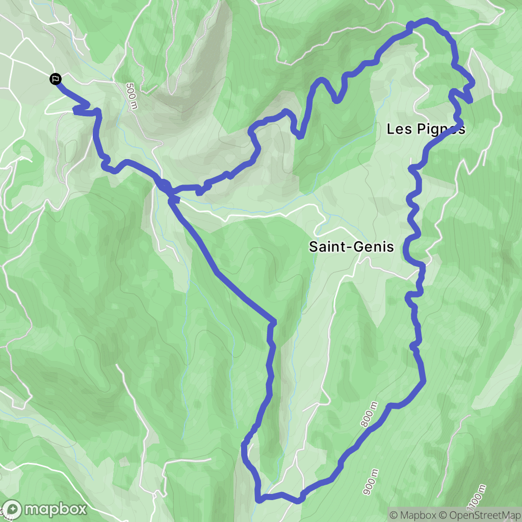 Rochefort-Samson : carte du parcours de randonnée - France