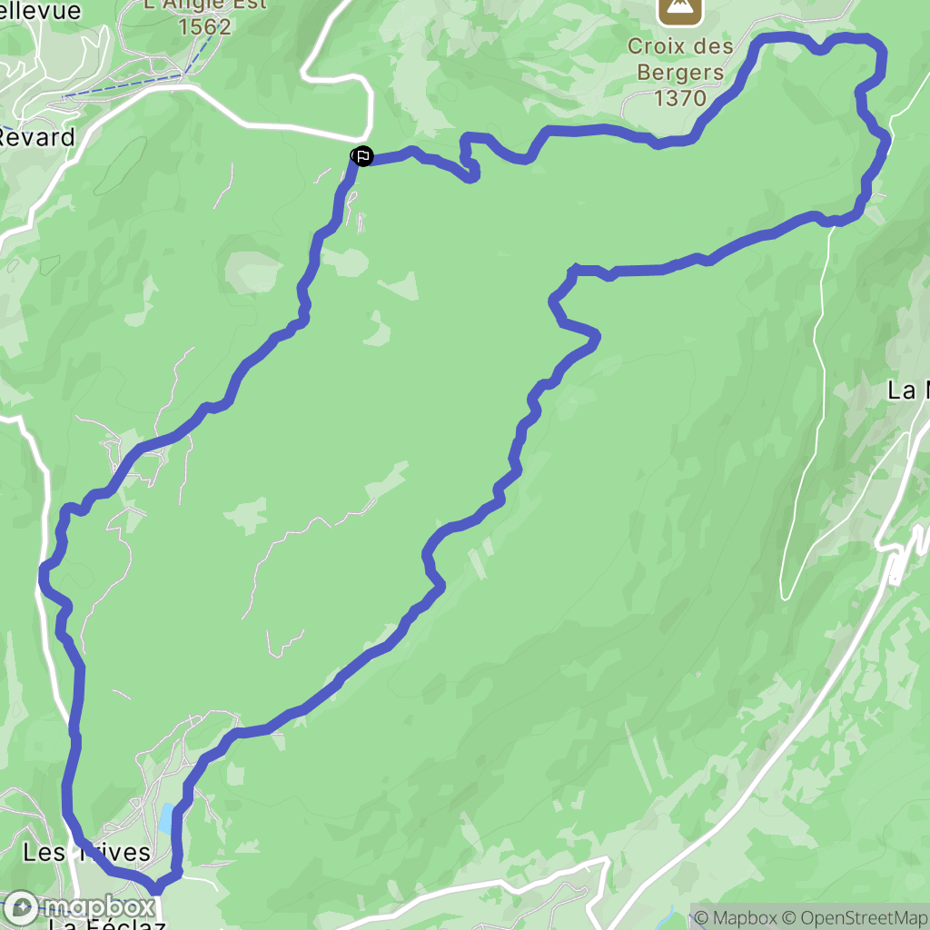 Montcel : carte du parcours de randonnée - France