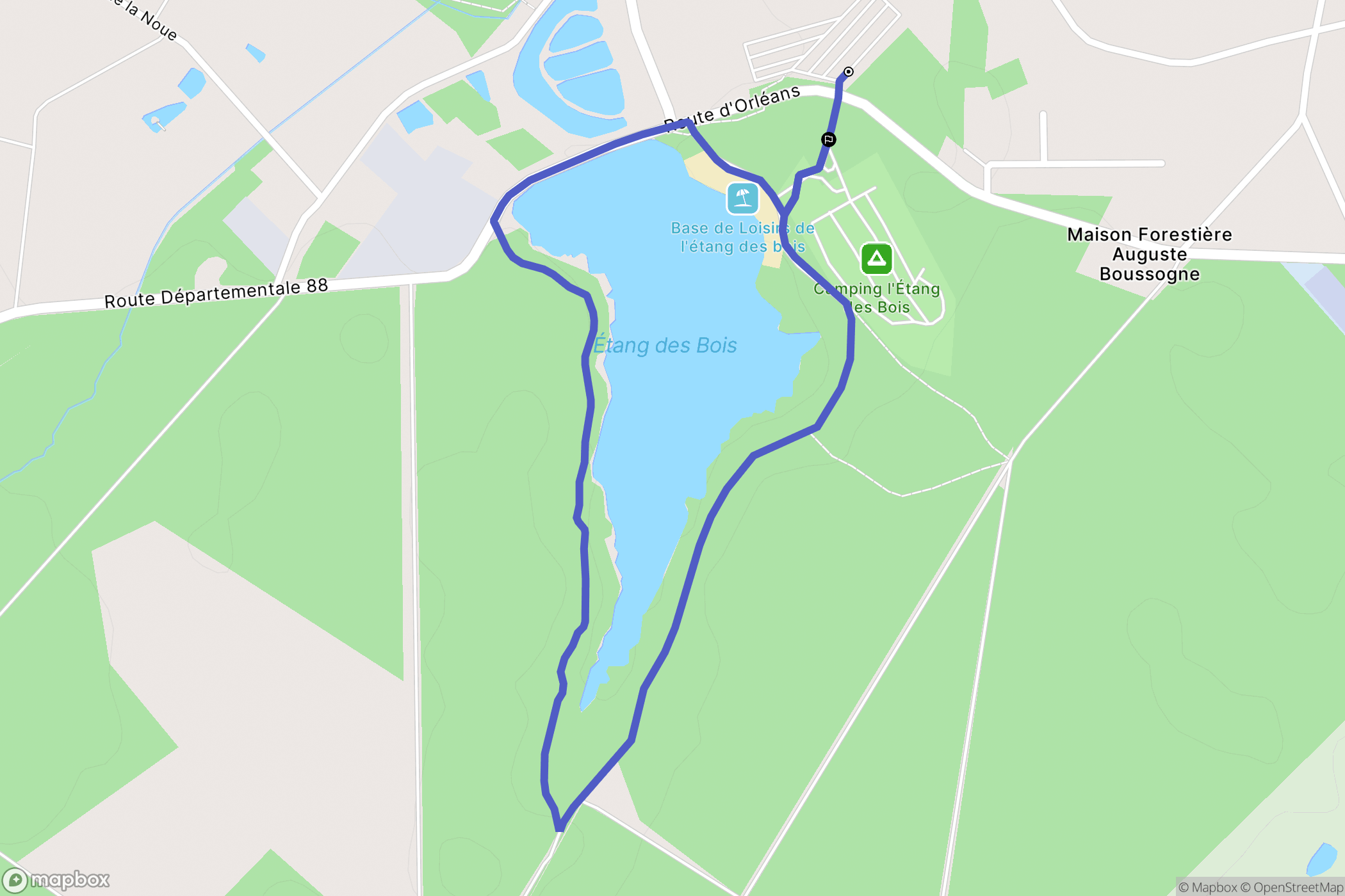 Vieilles-Maisons-sur-Joudry: routekaart voor buitenactiviteiten - France