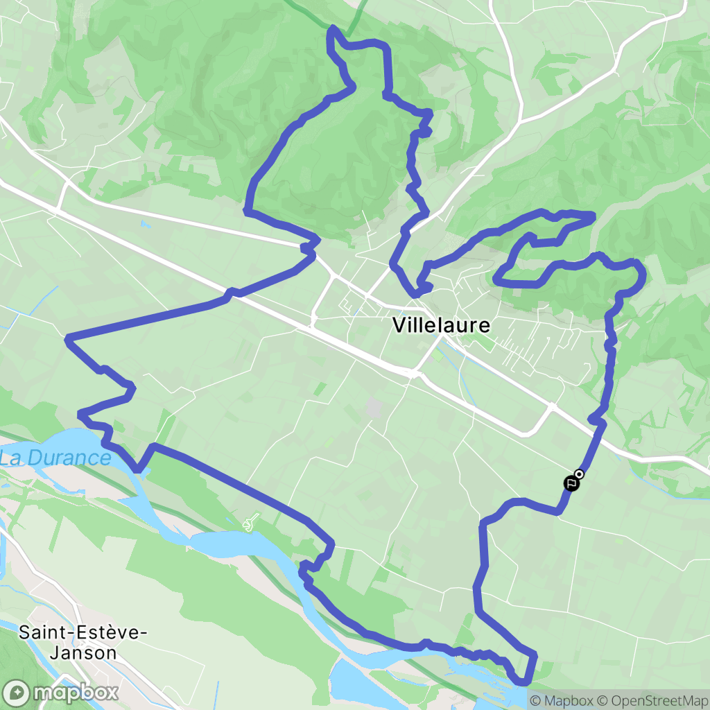 Pertuis : carte du parcours de randonnée - France