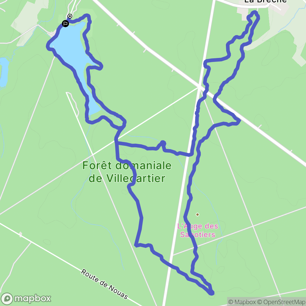 Bazouges-la-Pérouse : carte du parcours de randonnée - France