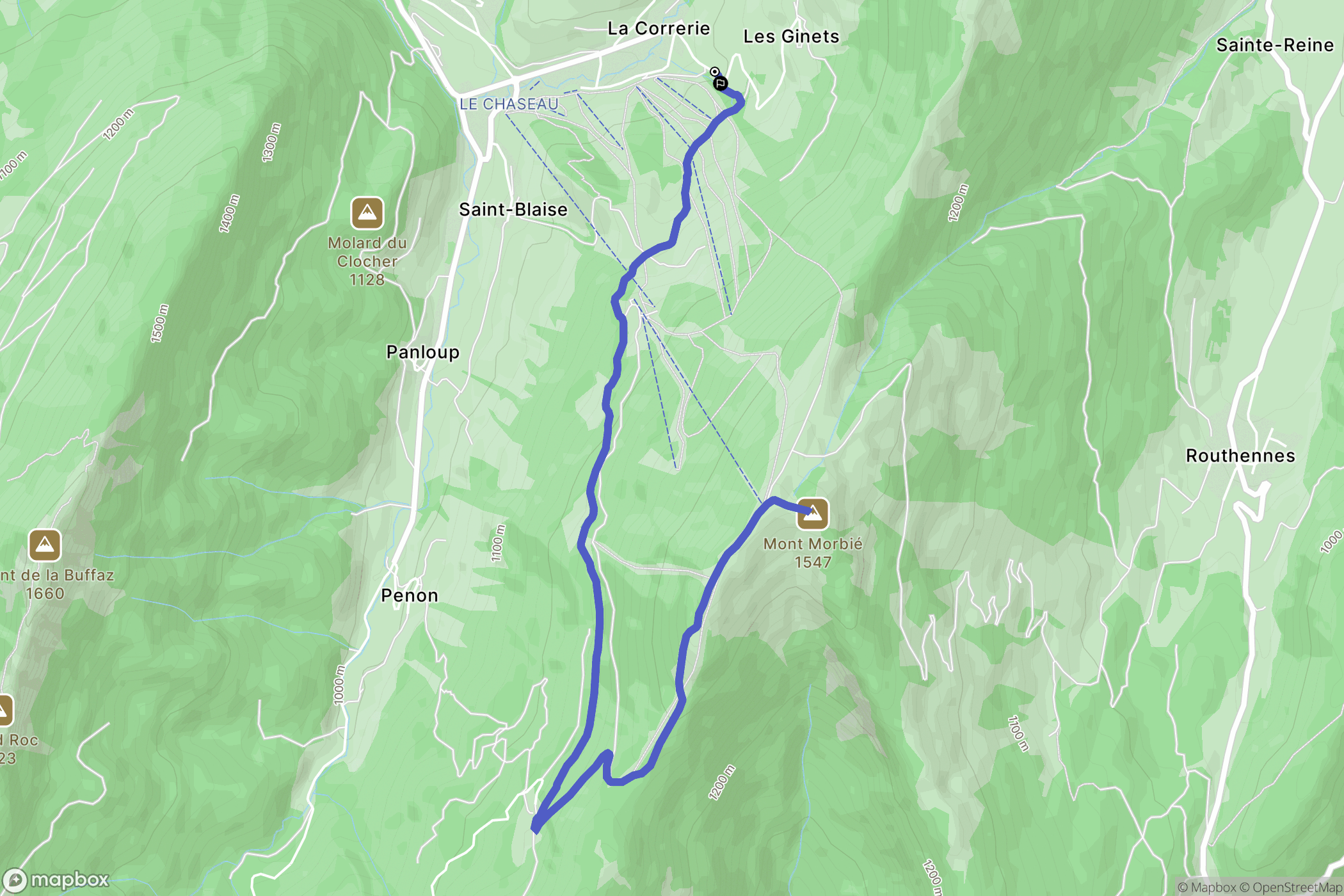 Aillon-le-Jeune: routekaart voor buitenactiviteiten - France