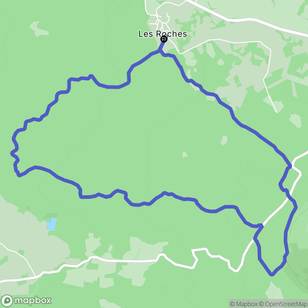 Saint-Ours : carte du parcours de randonnée - France