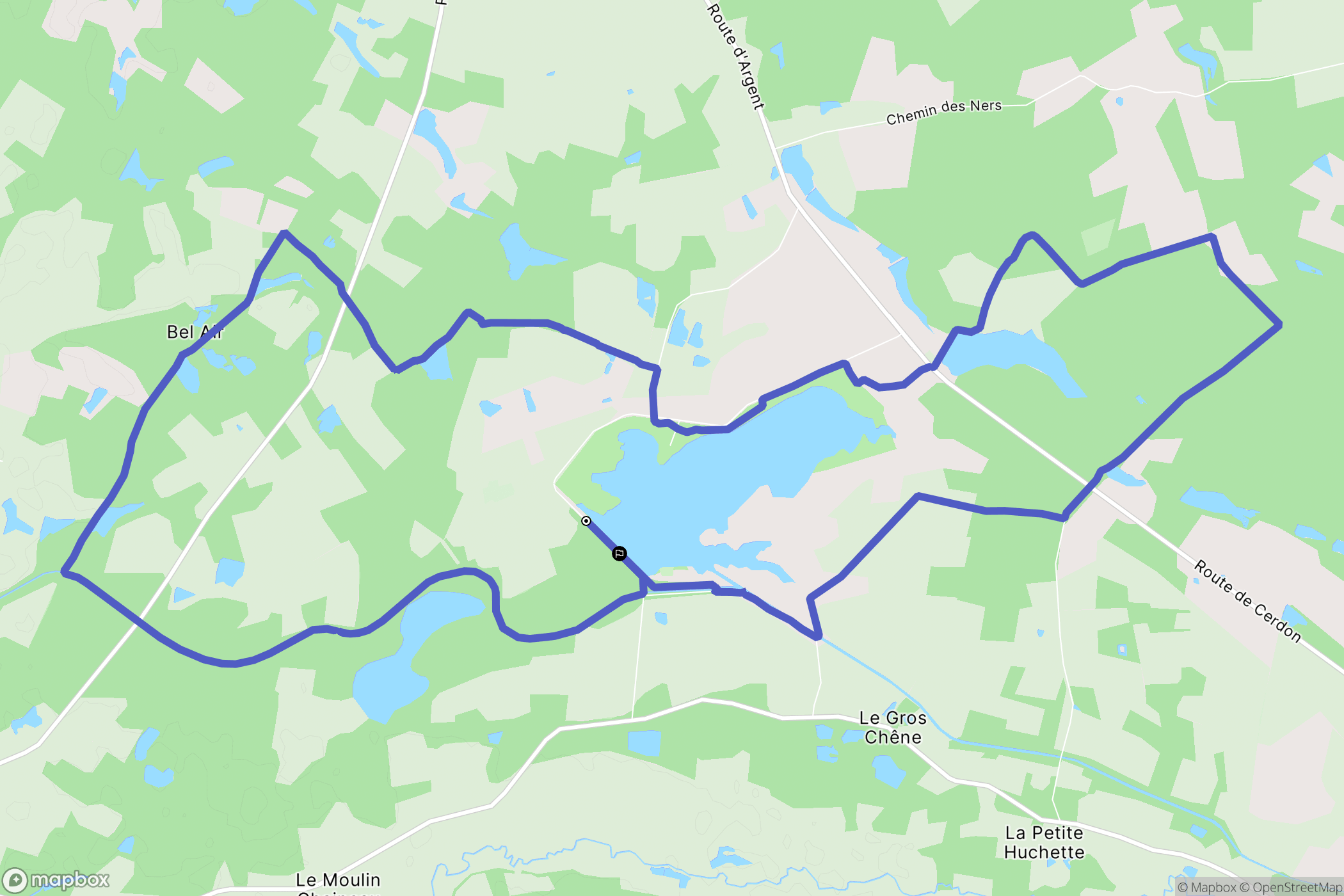Cerdon : carte du parcours de randonnée - France