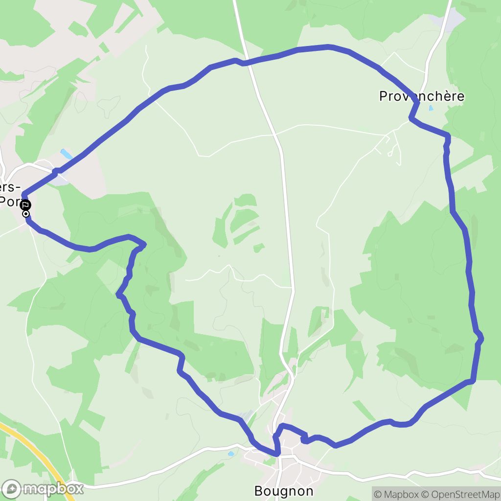 Villers-sur-Port : carte du parcours de randonnée - France