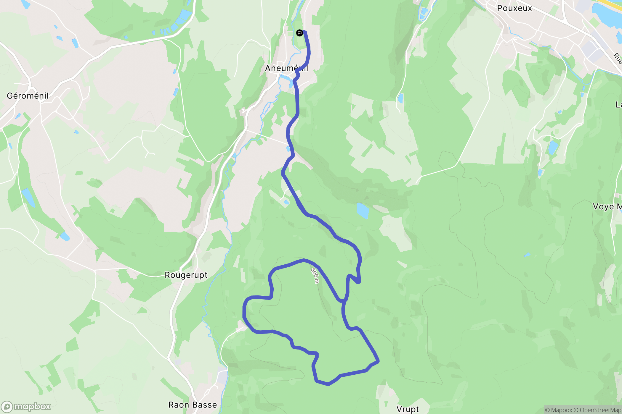 Arches : carte du parcours de randonnée - France