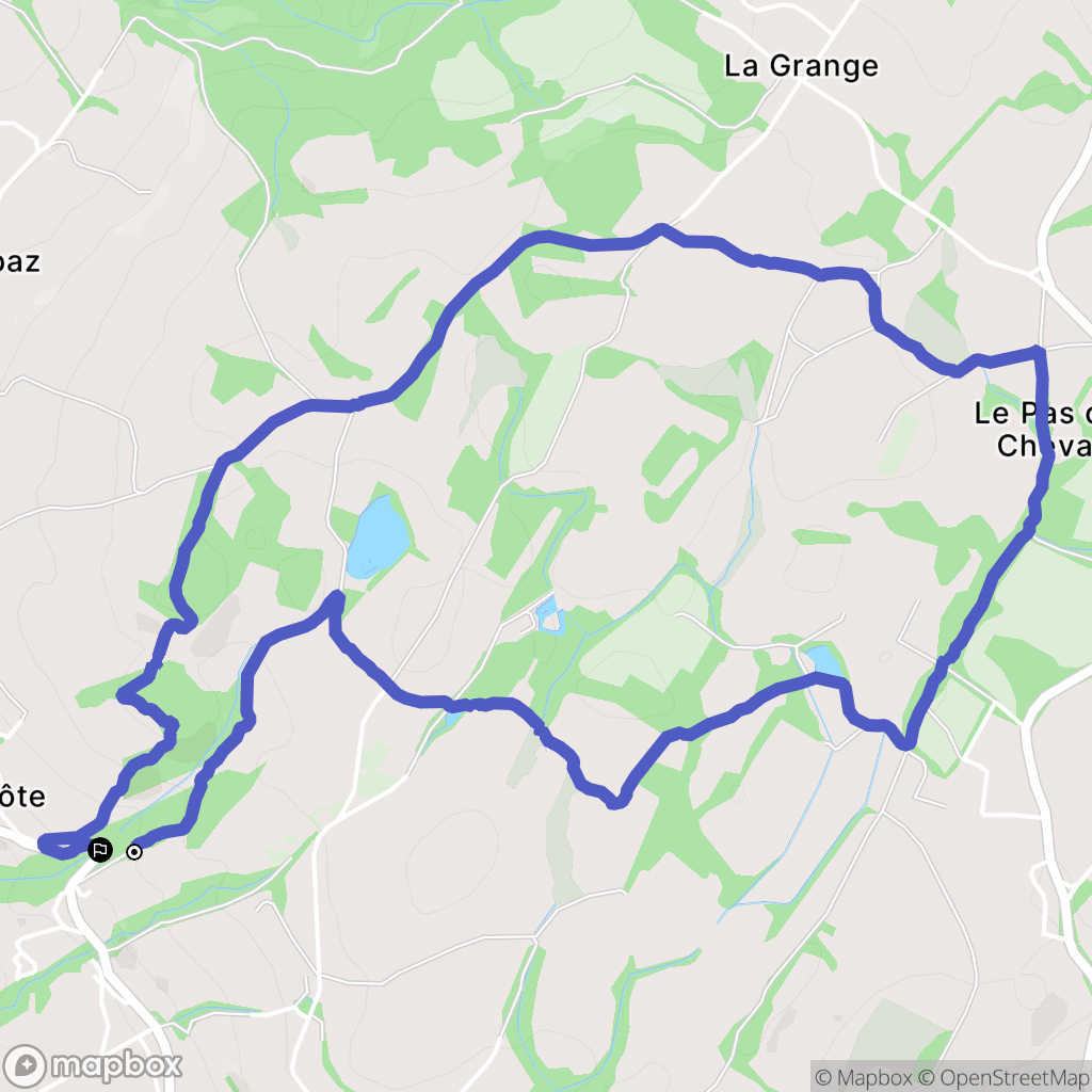Menthonnex-en-Bornes : carte du parcours de randonnée - France