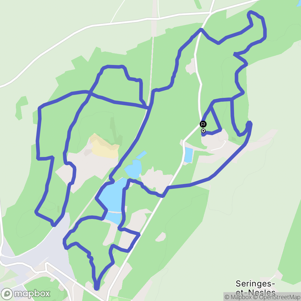 Fère-en-Tardenois : carte du parcours de randonnée - France