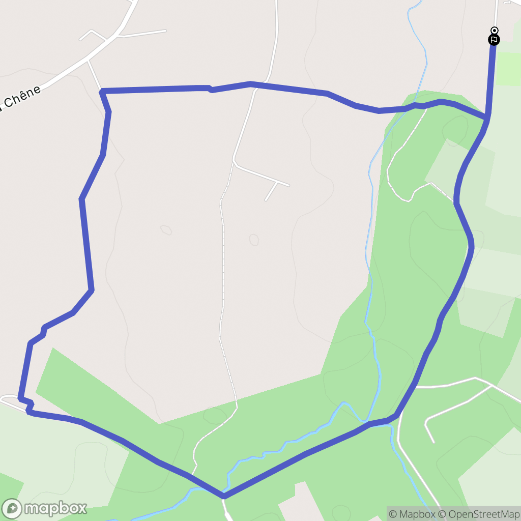 Fabas : carte du parcours de randonnée - France