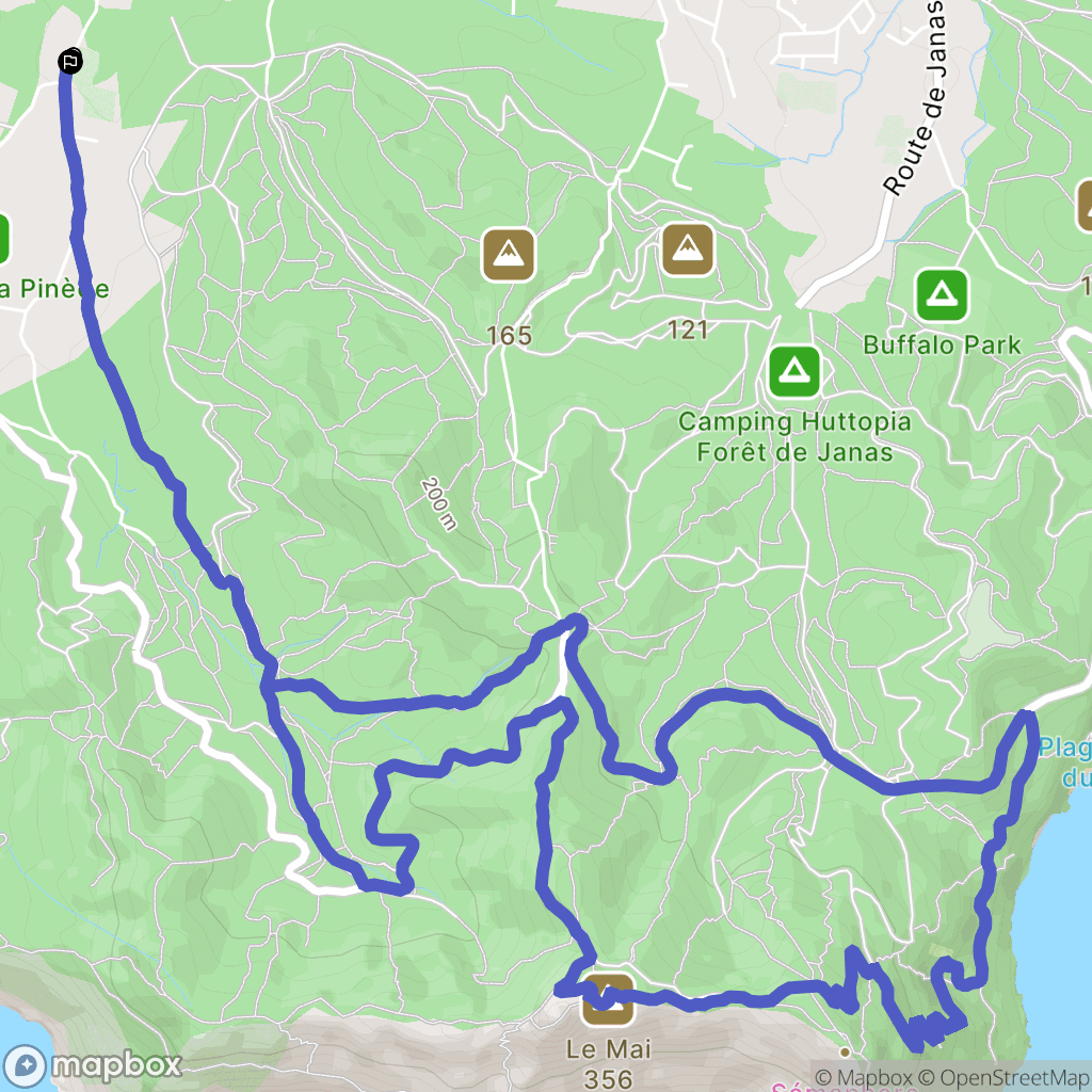 Six-Fours-les-Plages: routekaart voor buitenactiviteiten - France