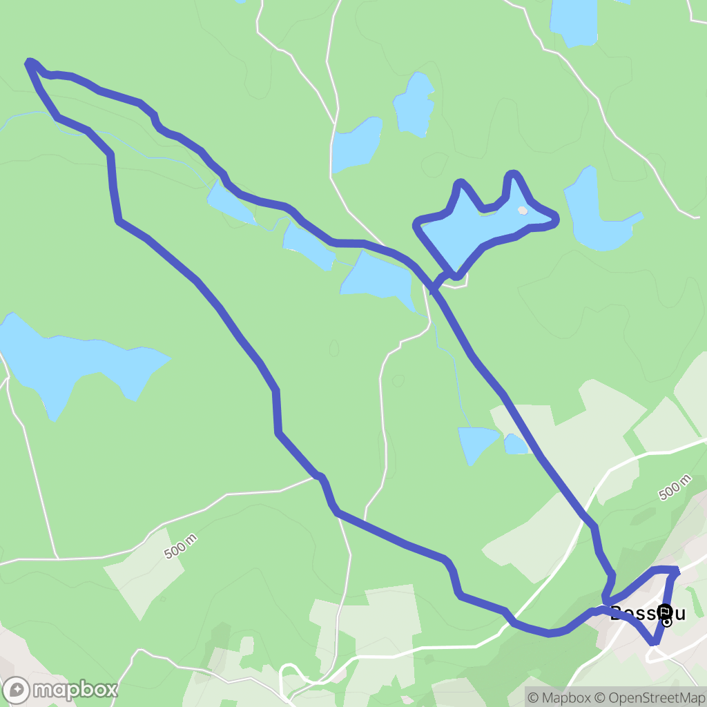 Bossieu : carte du parcours de randonnée - France