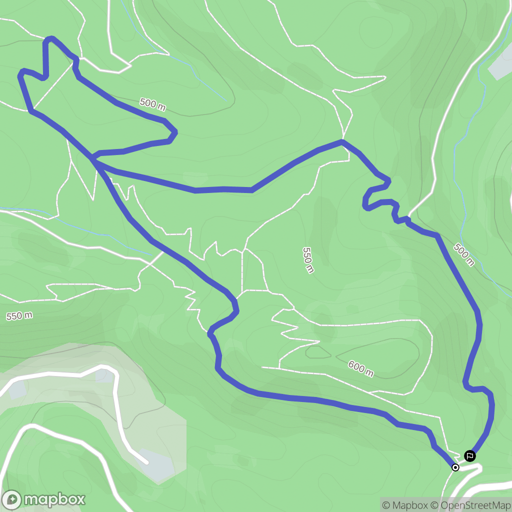 Manosque : carte du parcours de randonnée - France