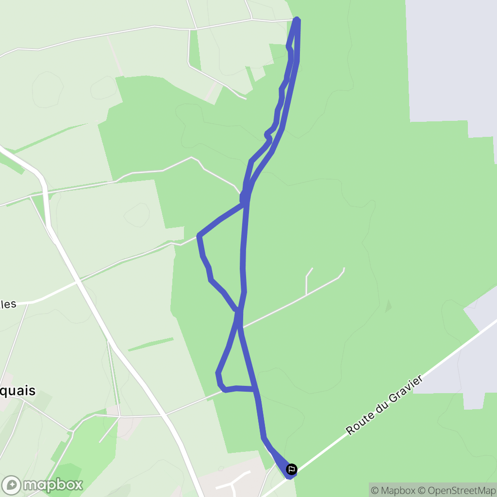 Mornac : carte du parcours de randonnée - France