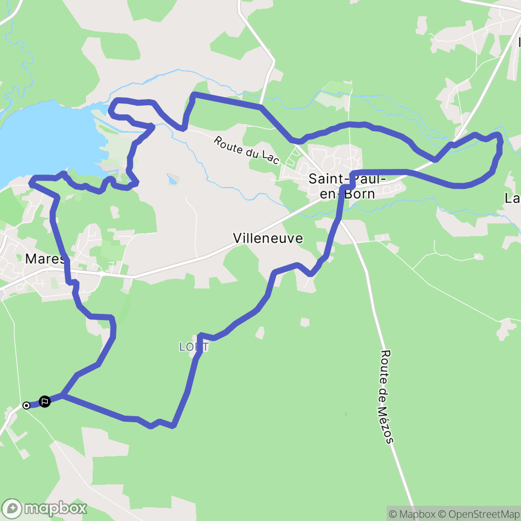 Aureilhan : carte du parcours de randonnée - France