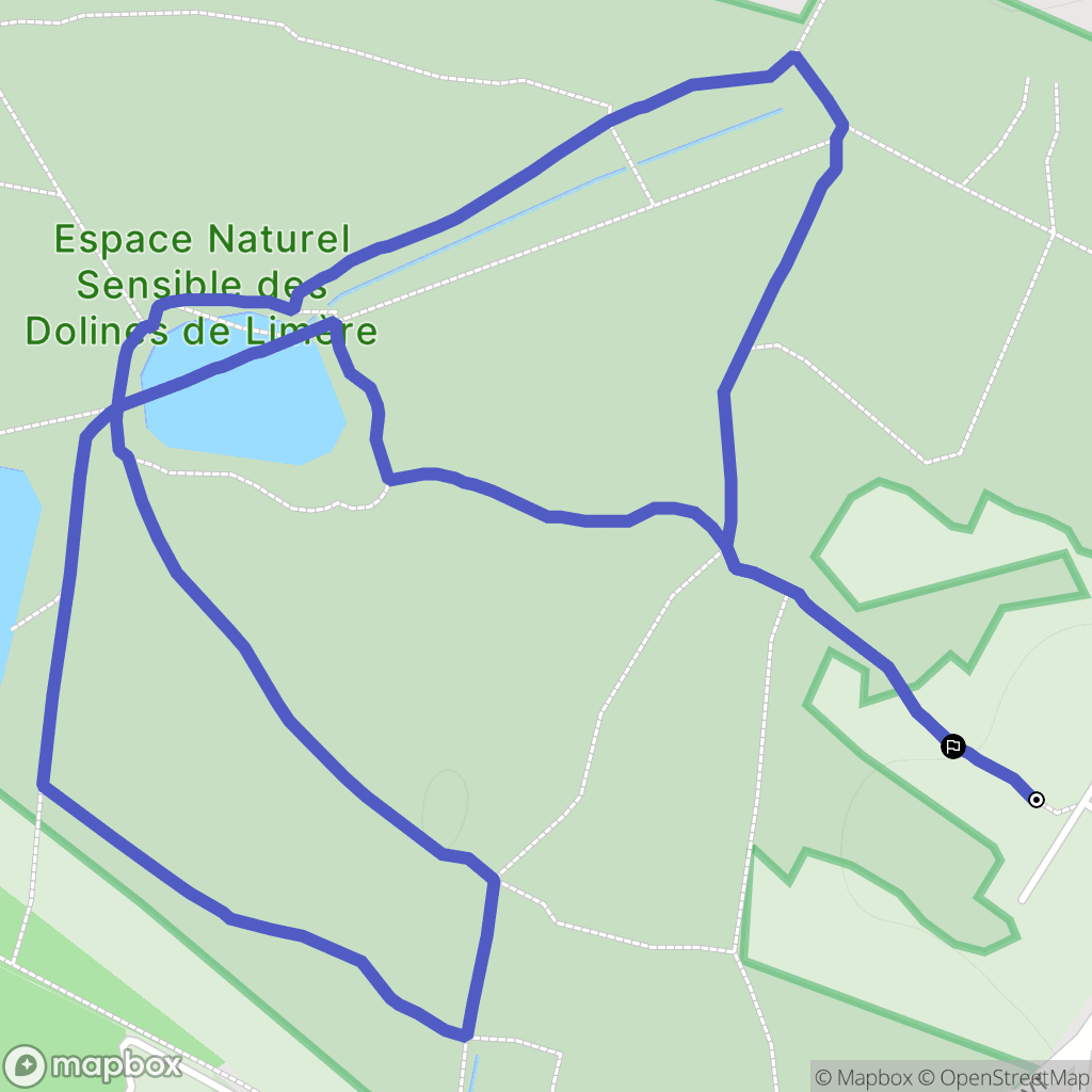 Ardon : carte du parcours de randonnée - France