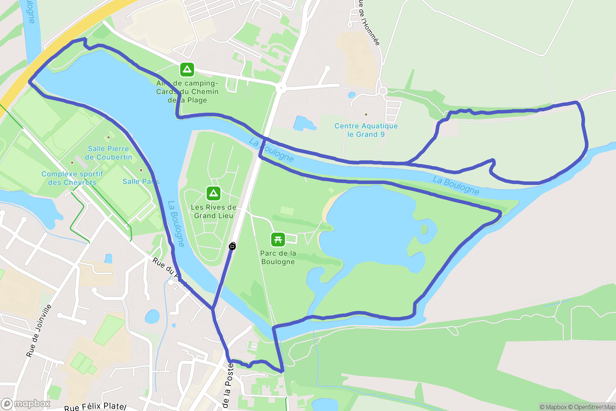 Saint-Philbert-de-Grand-Lieu : carte du parcours de randonnée - France
