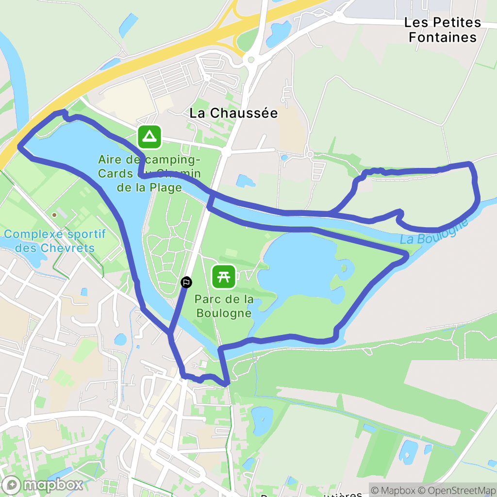 Saint-Philbert-de-Grand-Lieu : carte du parcours de randonnée - France