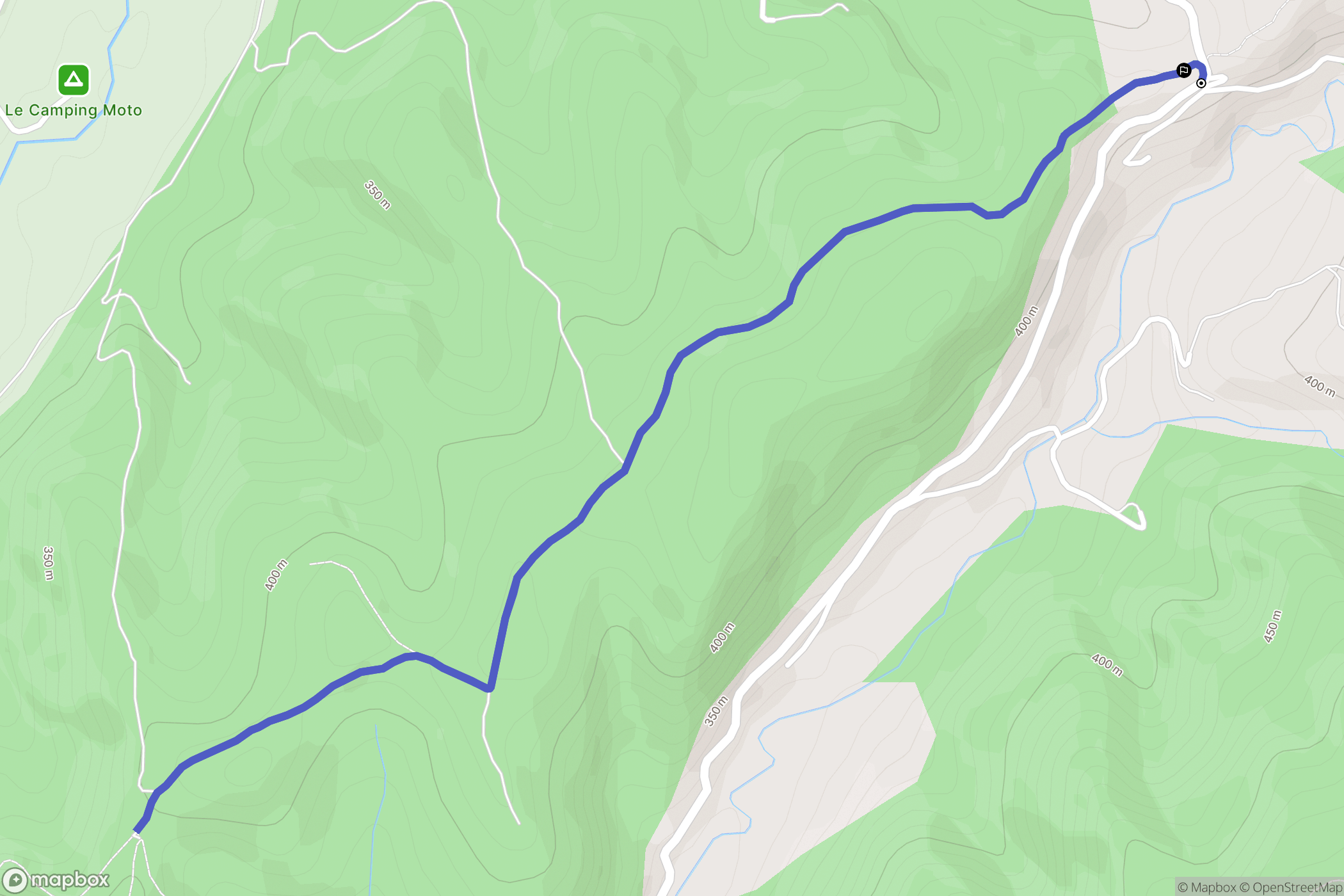 Montclar-sur-Gervanne : carte du parcours de randonnée - France