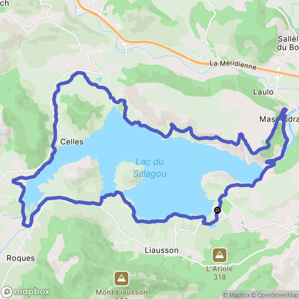 Clermont-l'Hérault : carte du parcours de randonnée - France