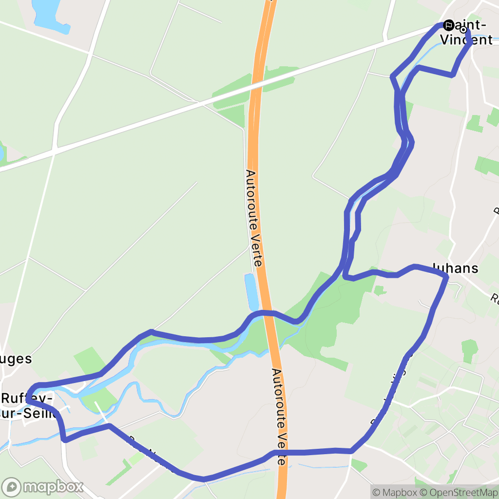 Arlay : carte du parcours de randonnée - France