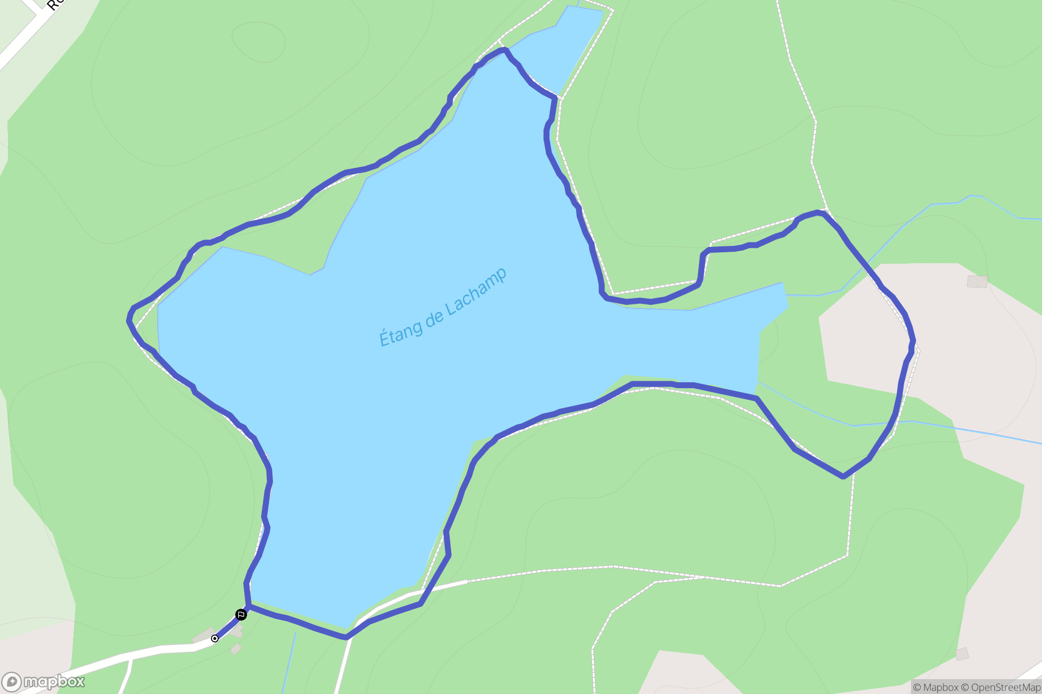 Saint-Germain-les-Vergnes : carte du parcours de randonnée - France