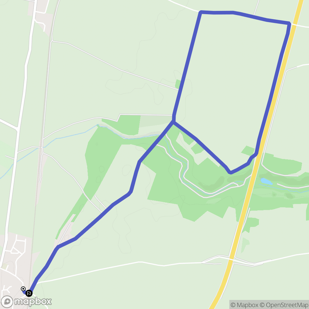 Jonchery : carte du parcours de randonnée - France