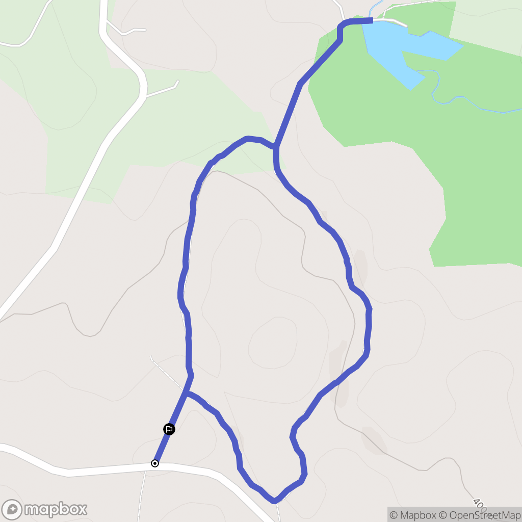 Chanteix : carte du parcours de randonnée - France
