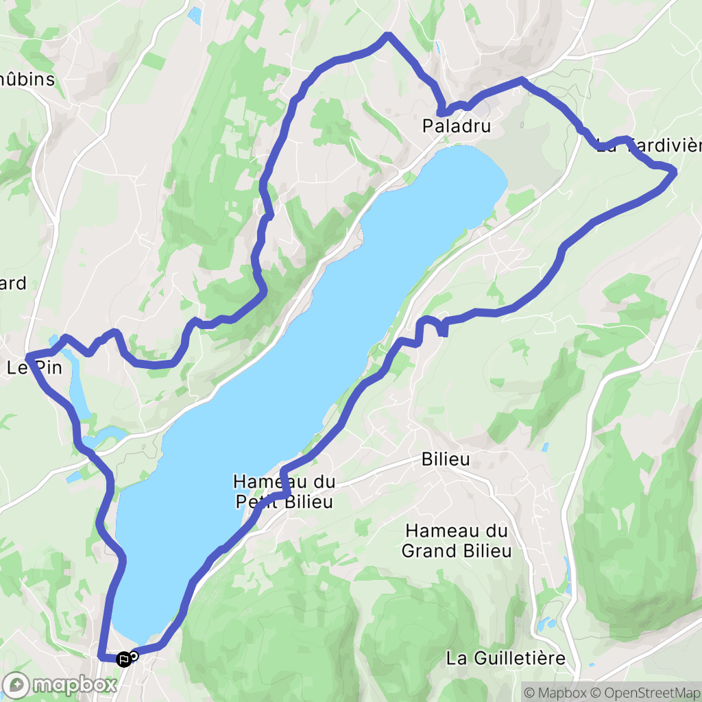 Charavines: routekaart voor buitenactiviteiten - France
