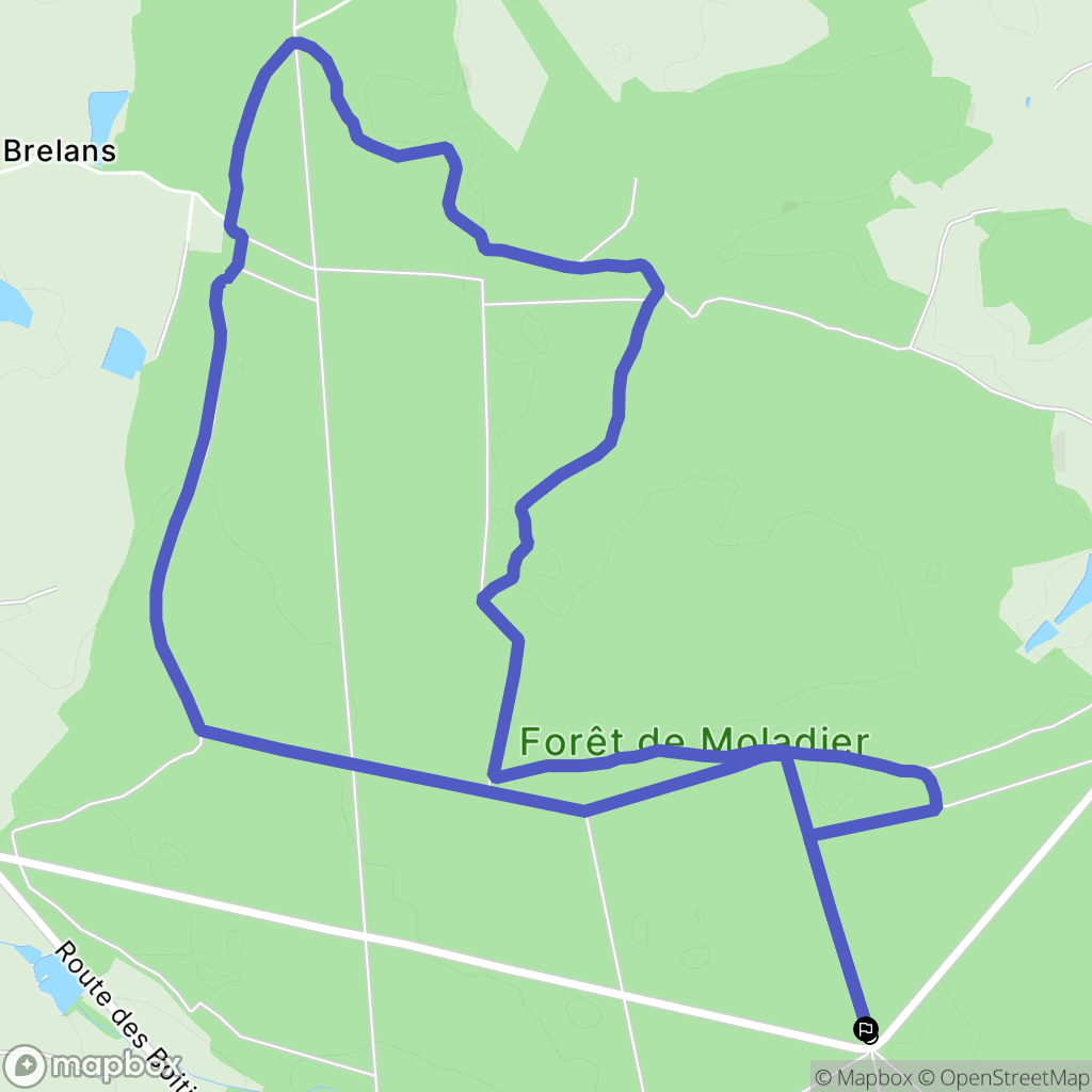 Besson : carte du parcours de randonnée - France