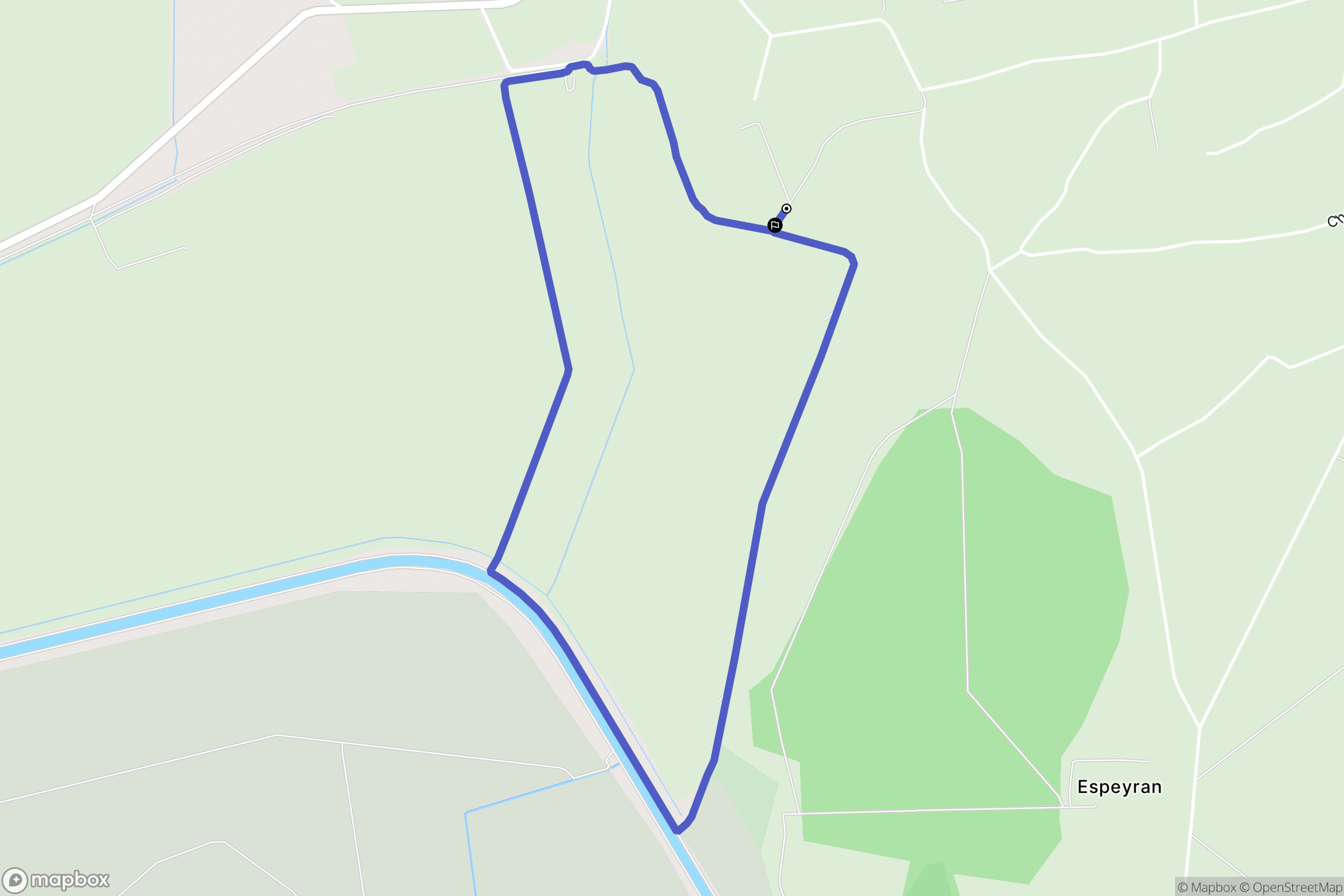 Saint-Gilles : carte du parcours de randonnée - France