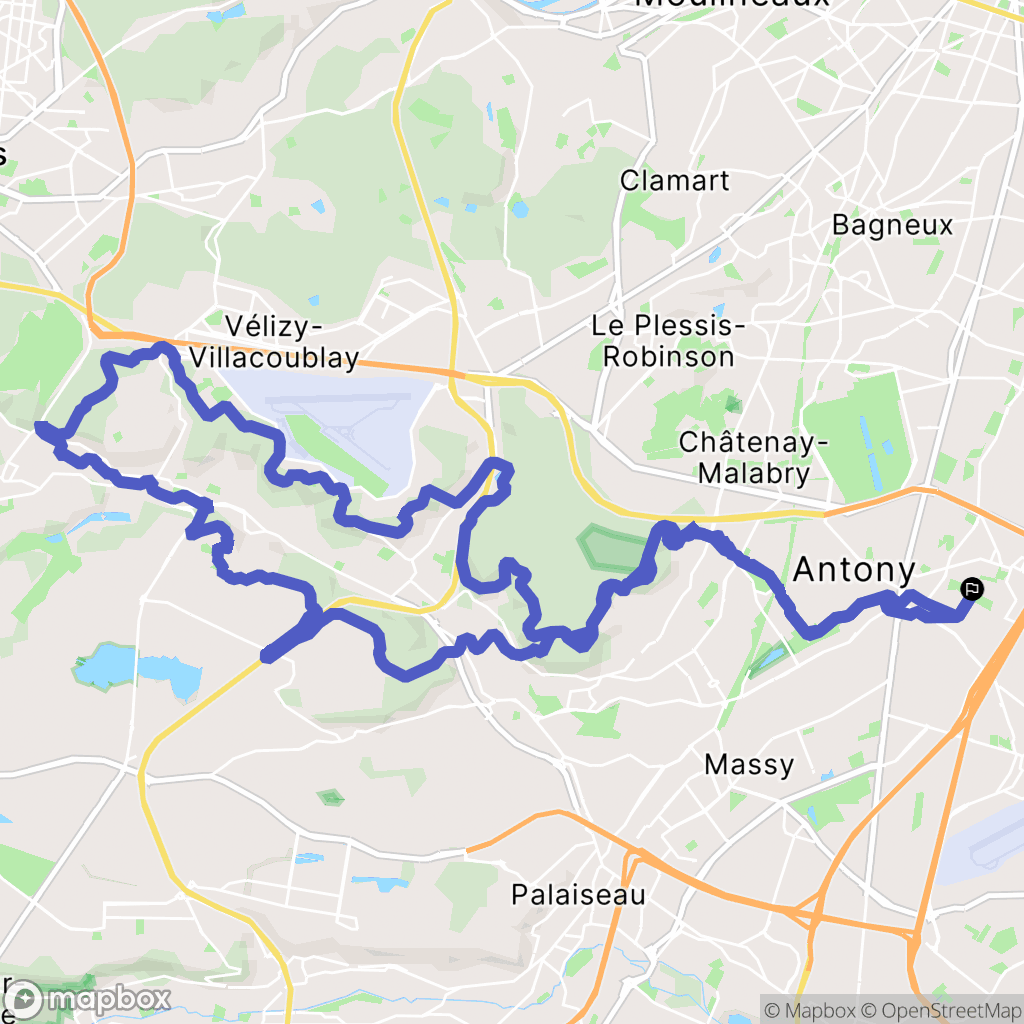 Fresnes : carte du parcours de randonnée - France