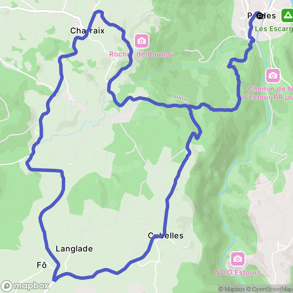 Prades: routekaart voor buitenactiviteiten - France