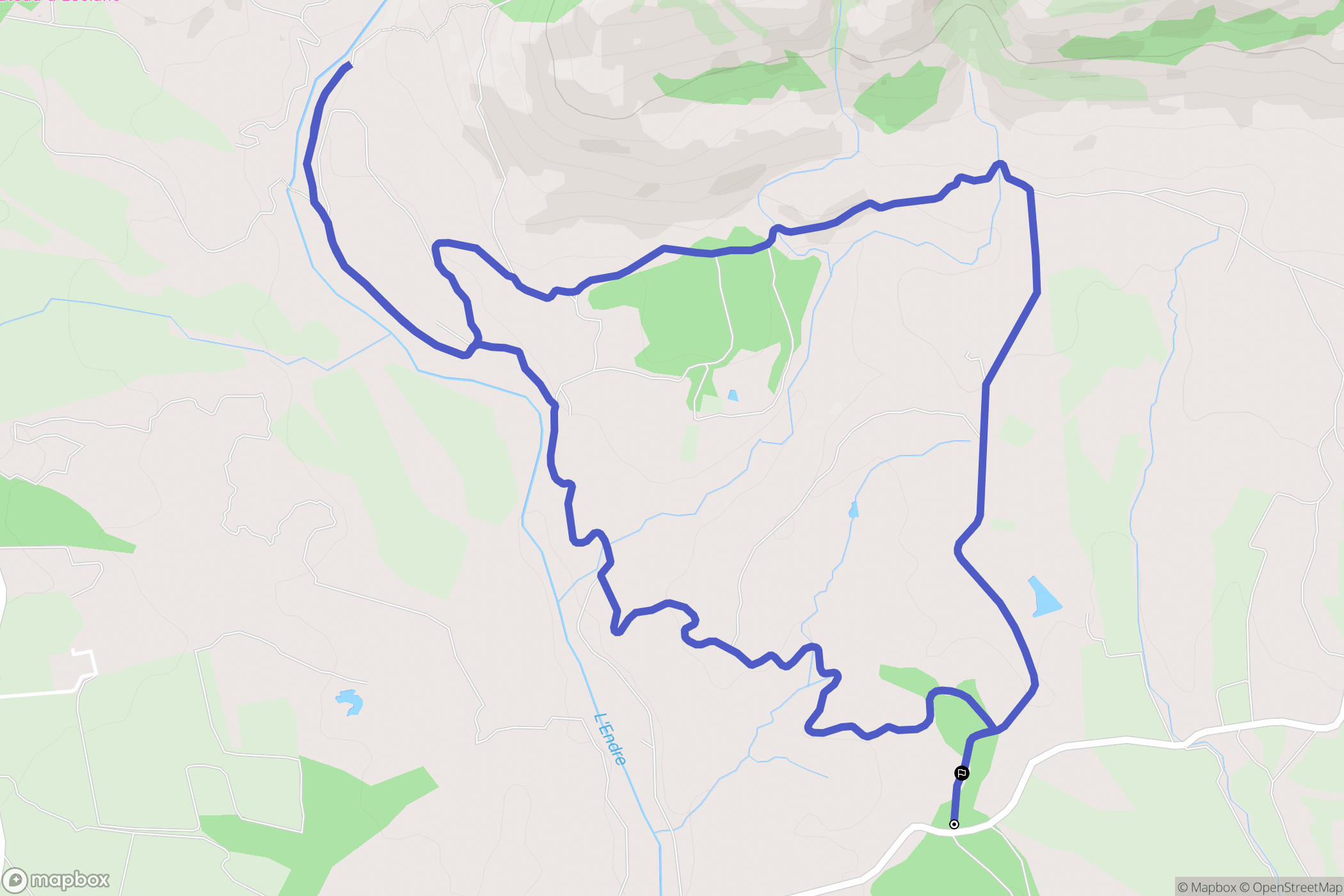Le Muy : carte du parcours de randonnée - France