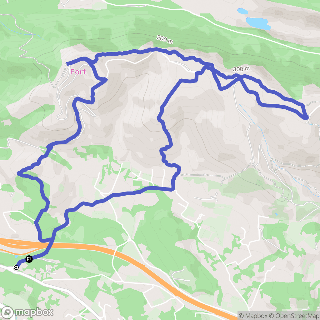 Sanary-sur-Mer : carte du parcours de randonnée - France