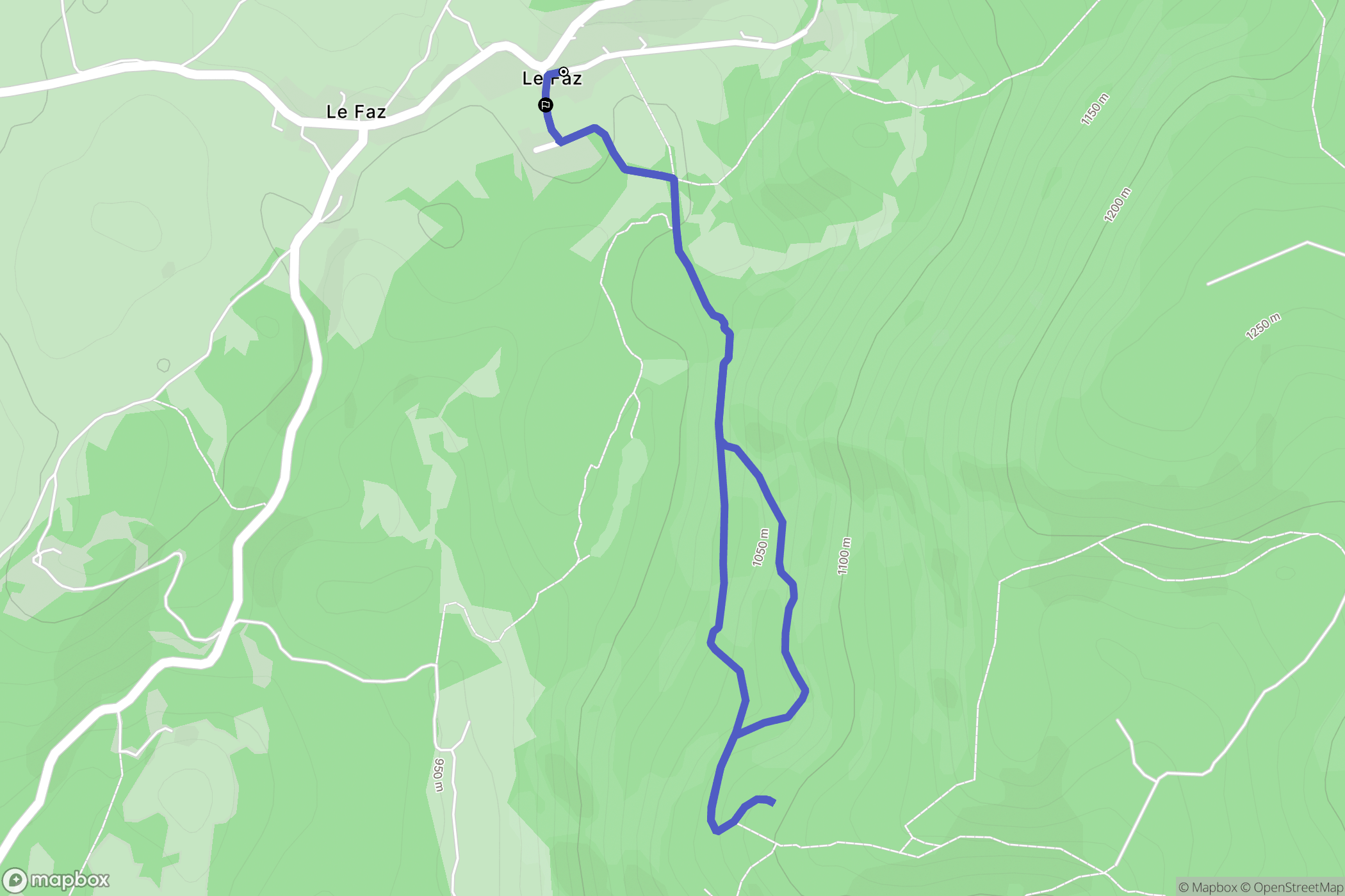 Presles : carte du parcours de randonnée - France